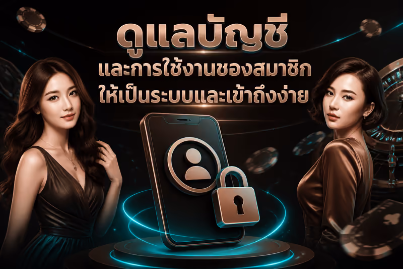 ดูแลบัญชีและการใช้งานของสมาชิกให้เป็นระบบและเข้าถึงง่าย
