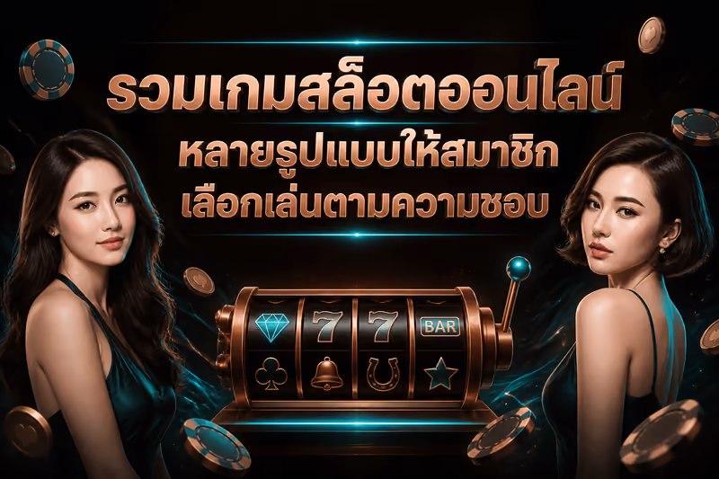 รวมเกมสล็อตออนไลน์หลายรูปแบบให้สมาชิกเลือกเล่นตามความชอบ