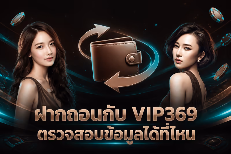 ฝากถอนกับ VIP369 ตรวจสอบข้อมูลได้ที่ไหน