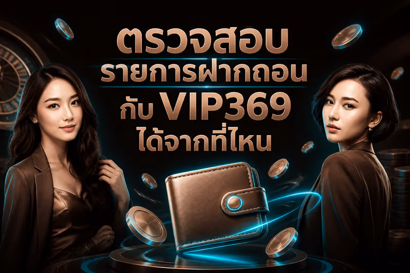 ตรวจสอบรายการฝากถอนกับ VIP369 ได้จากที่ไหน